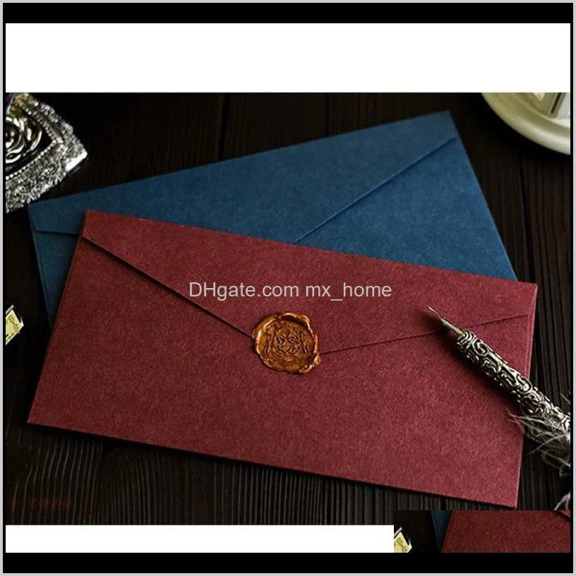 9pcs european style high-grade paper envelopes for invitation business card
