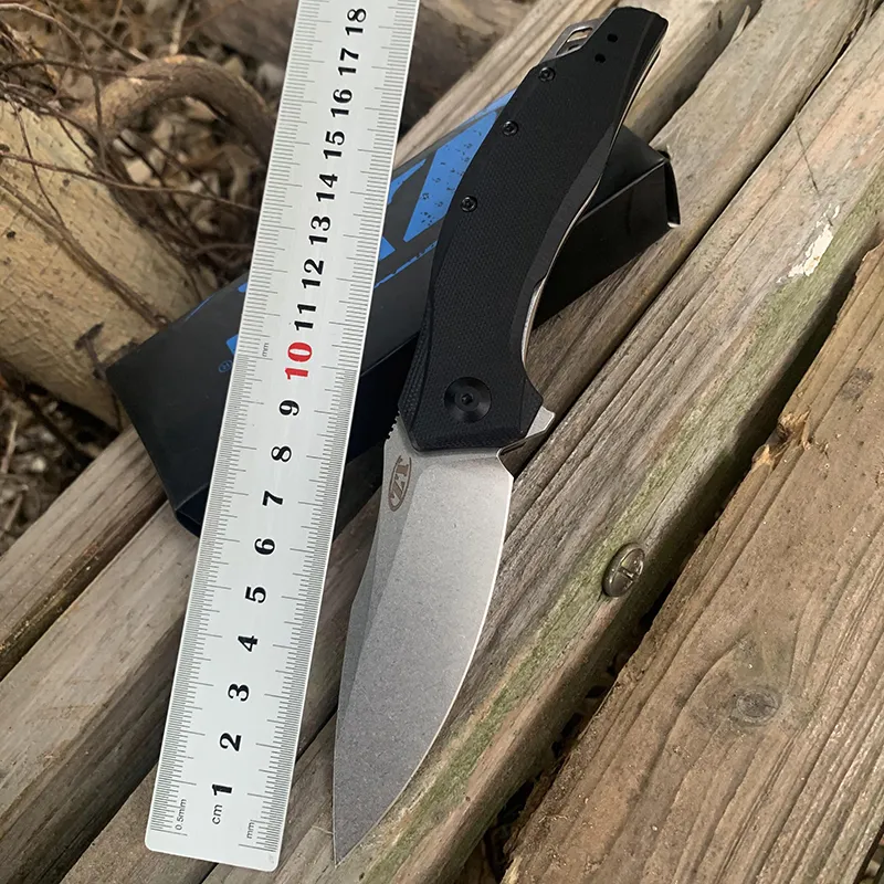 Zt 0357 Składany Nóż Outdoor Przenośne Kieszonkowe Noże Campingowe z G10 Uchwyt Oryginalny Kolor Opakowania Tactical Survival Tools Gear