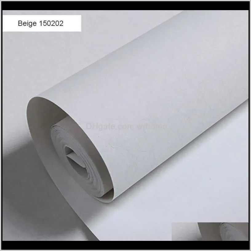 Simple Single Color Long Fiber Nonwoven Wallpaper Modern Silk Texture Bedroom Living Room Solid U130 Wallpapers