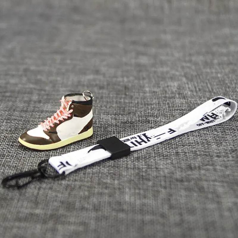 OF series brand key Pure Handmade Basketball Shoes Model 3D Men and Women Key Car key chain Chains Individual Creative Collection 240V