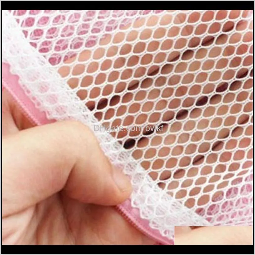 s m l size clothes washing machine laundry bra aid lingerie mesh net wash bag pouch basket femme 3 sizes home storage bags