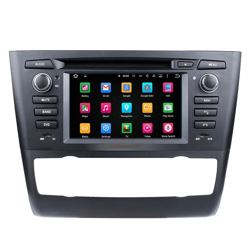 6.2 인치 멀티미디어 자동차 DVD 스테레오 플레이어 Apple Carplay 2004-2012 BMW 1 시리즈 E81 E82 E88 자동 A/C