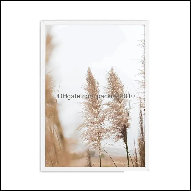 Reeds Prints Sea Grass Wall Art Nature Plants Nature Scenery Wall Picture Room De Canvas Painting Nordic Style Posters Aesthetic