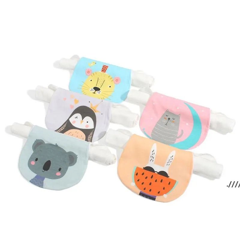 NEWBABY WICKING TOWEL Yıkanabilir Absorbe Ter Geri Havlu Terleme Mendiller Kullanımlık 6 Katmanlar Karikatür Havlu Baskı Çocuklar Bebek Yumuşak Havlu EWC699