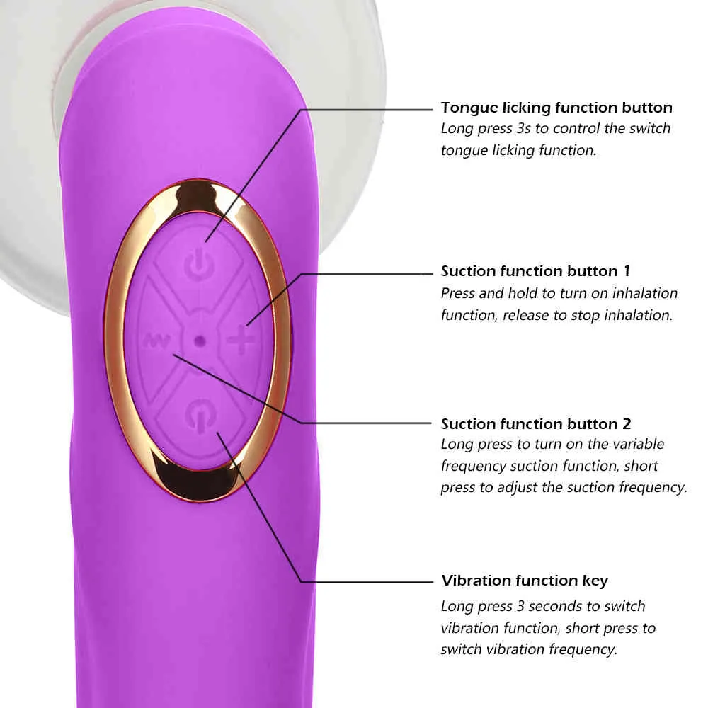 Pussy Sucking Dildo Vibrator Sex Toys for Woman Tongue Licking Clitoris Stimulator Nipple Sucking Vibrator Masturbator Massager (13)