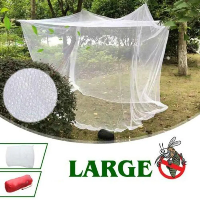 Tenten en schuilplaatsen Outdoor Mosquito Net Draagbare Anti Insect Repellent Mesh Bed Tent Opknoping Gordijn Opvouwbaar voor Vissen Wandelen Kamp Z6G3