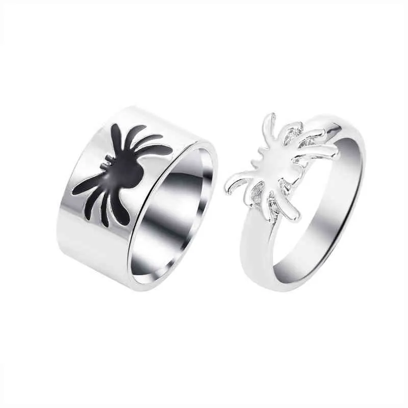 Geometric Gothic Spider Butterfly Ring Couple Flipkart Set Of 2