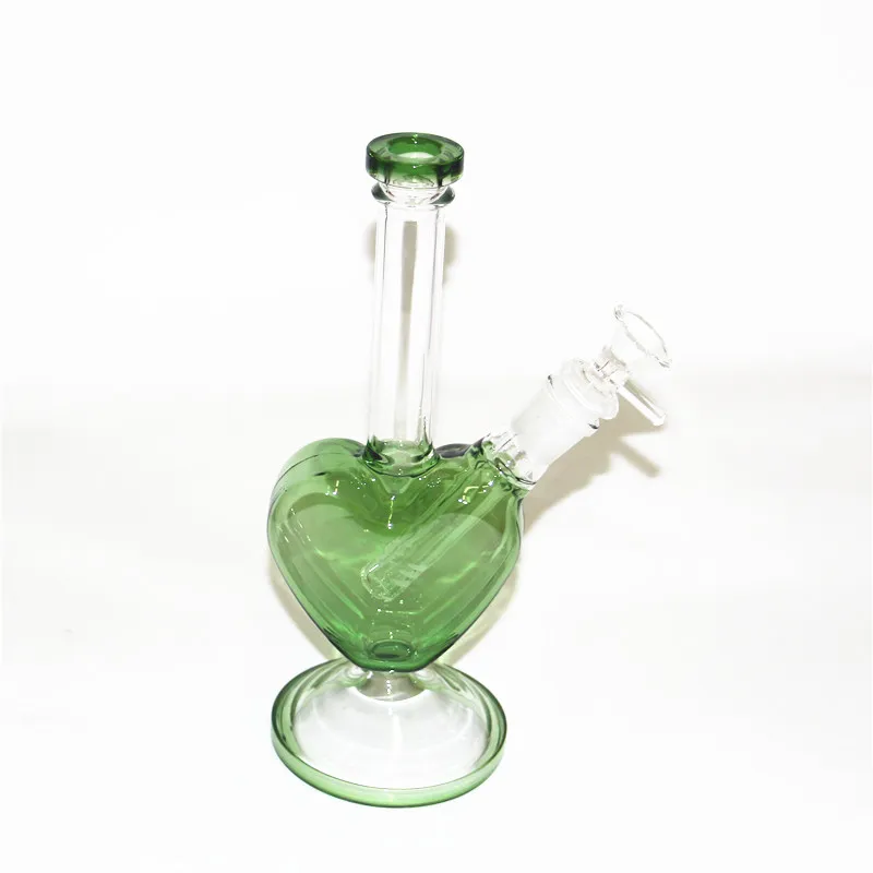 Unik Glas Bong Clear Water Pipe Recycler DAB Rigkam och Inline PERC Oljeplattformar 14.5mm Joint Bongs Vattenrör Percolator