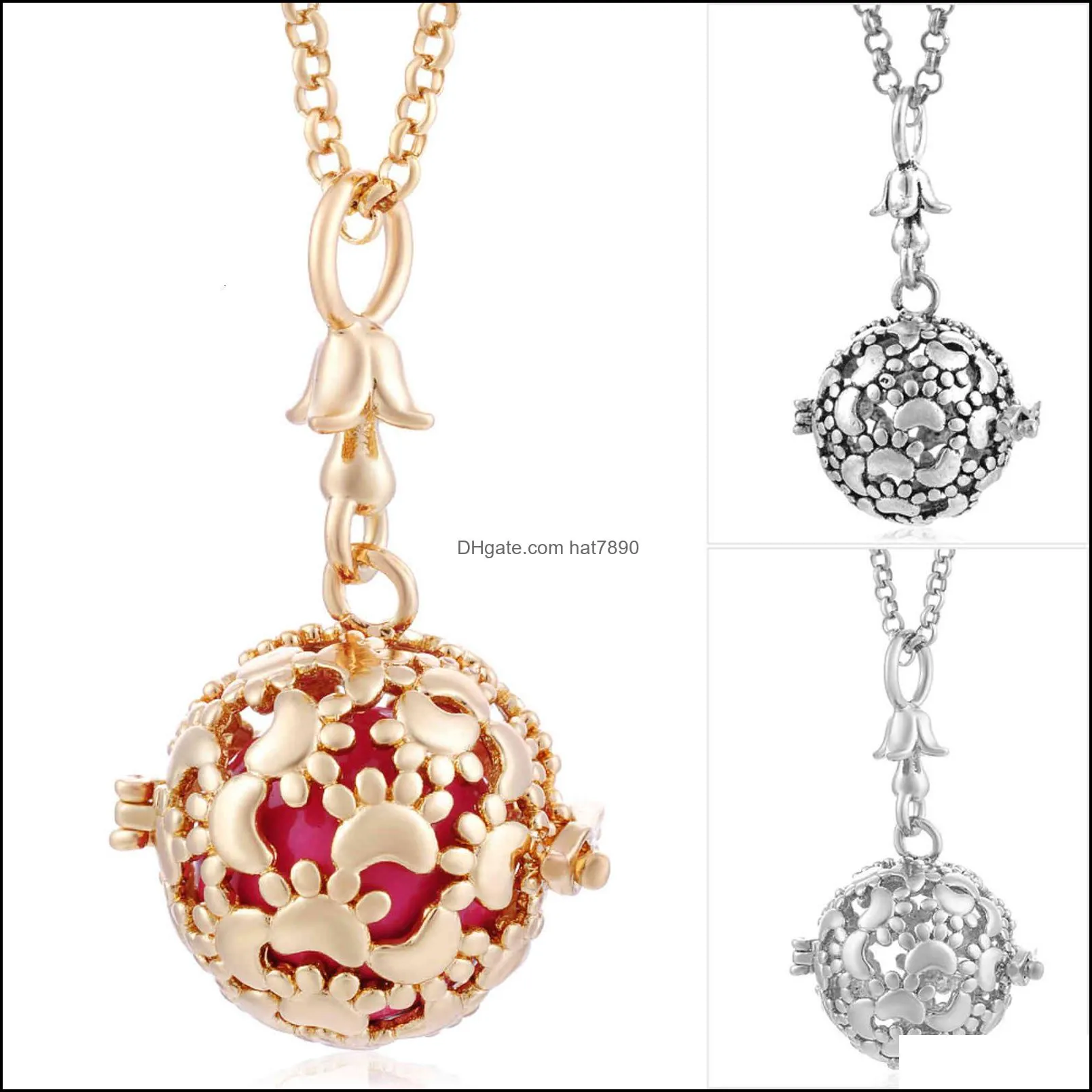 Brand Necklace Mexico Chime Music Angel Ball Caller Locket Vintage Pregnancy Aromatherapy  Oil Diffuser VA-232