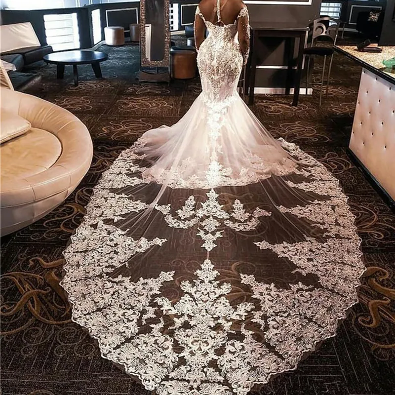 Mesh lace wedding dress outlet