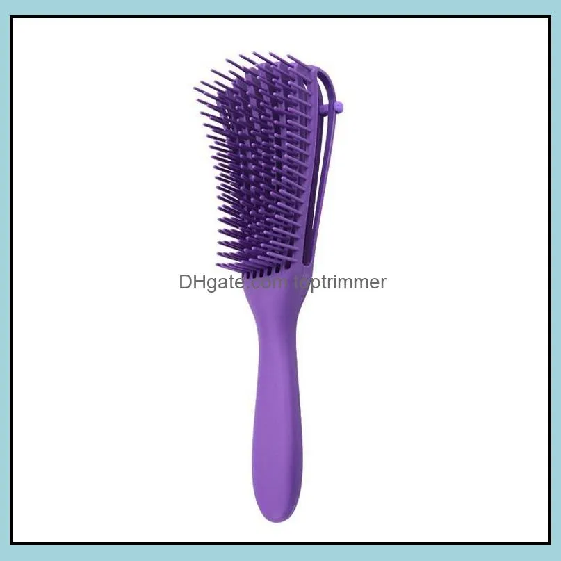 Scalp Massage Comb Detangling Brush Natural Hair Detangler  Removal Comb Non-slip Design For Curling Wavy Long Hair Free SHip