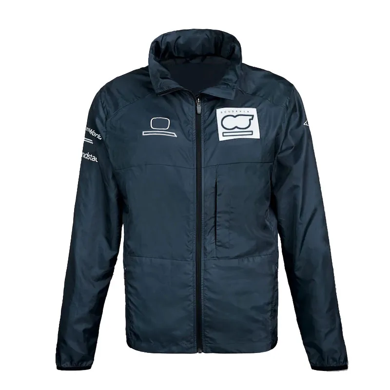 Combinaison de course F1, veste à manches longues, coupe-vent, vêtements d'automne et d'hiver, vêtements d'équipe de formule 1, pluie et vent 266g