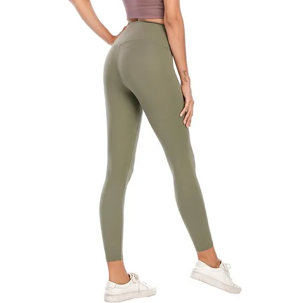 2021 Womens Stylist lu High yoga pantaloni leggings yogaworld donna allenamento fitness set Wear Elastic Lady Full Tights Solid280M