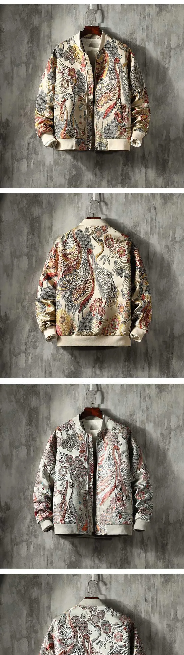 Embroidered Jackets For Men Japanese Winter Coats, From