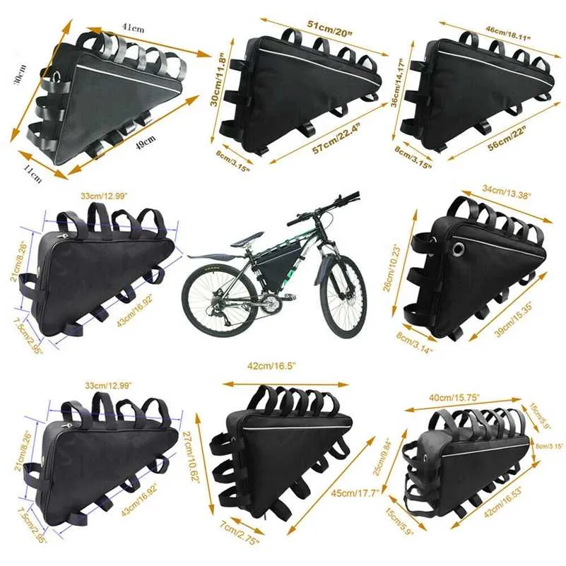 Bike Frame Bag Aduro Sport Bicycle Bike Storage Bag Triangle Saddle Frame Strap Phone Holder For Bike