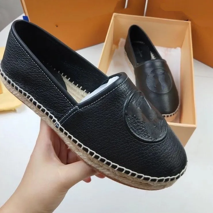 2021 Estilo Handmade Femininas Low-Top Espadrilles Fisherman Malha Sapato Casual Sneakers Ladys Lady Slip-on Patent Couro Sapatos 35-41 mjkjj002