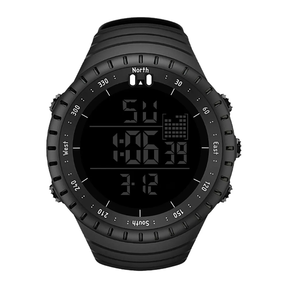 メンズウォッチ防水屋外スポーツ時計ファッションLEDデジタル電子腕時計287D