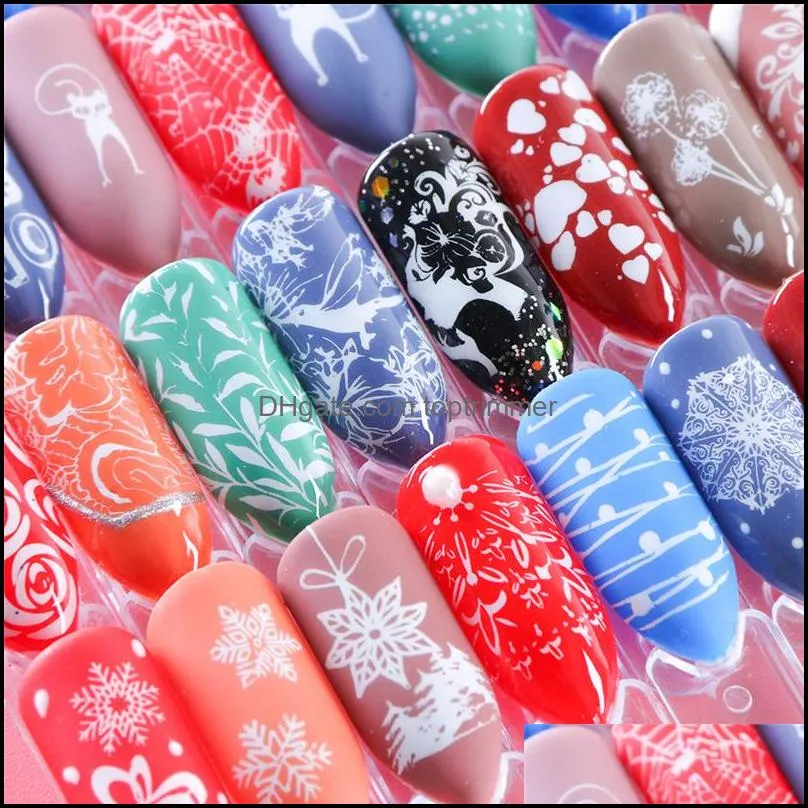 Nail Stamp Plate Stencils Nail Art Stickers Snowflake Flower Animals Letters Owl Gel Polish Stamping Templates DIY Nail Art Manicure