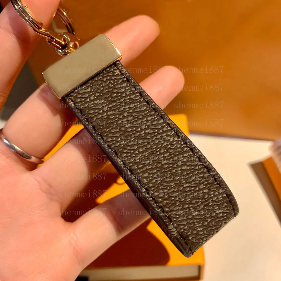 Leather PU key chain for men with alloy key hanger and customizable ...