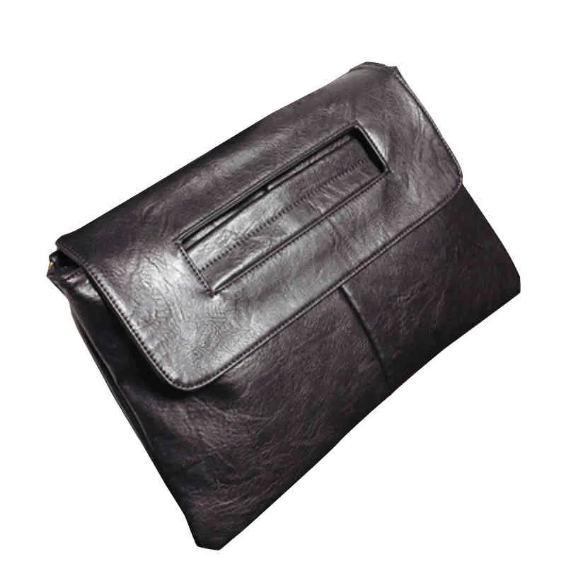 Sacs à bandoulière en cuir PU pour femmes Msenger Bag Large Ladi Oversized Envelope Clutch Bag Purse