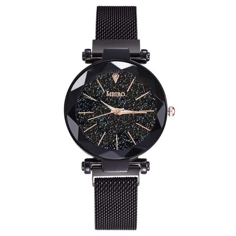 Fashion Women Small Watches Mesh Magnet Starry Sky Watch Quartz Wristwatches Luxury Ladies Elegant Astronomia