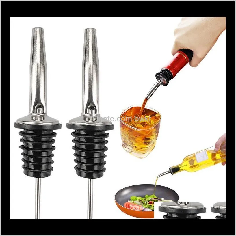 Utensili Cucina, Sala da pranzo Bar Casa Giardino Drop Delivery 2021 1/2/6 Pcs Tappi in acciaio inossidabile Liquore Dispenser versatore per vino Flusso Bottiglia di vino Pou