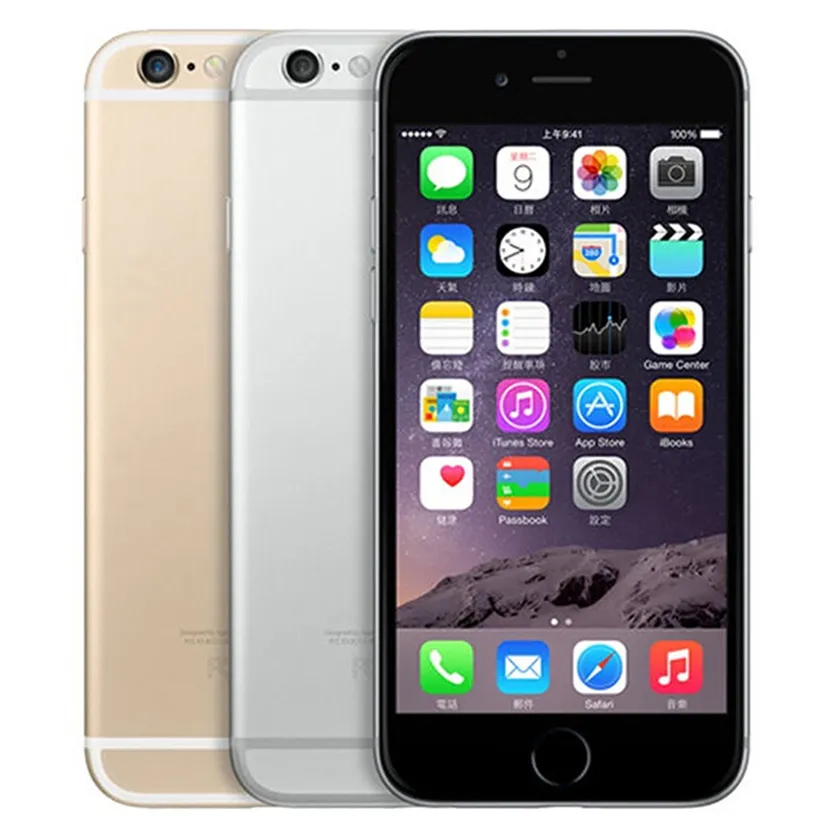Refurbished Original Apple iPhone 6 With Fingerprint 4.7 inch A8 Chipset 1GB RAM 16/64/128GB ROM IOS 8.0MP Unlocked LTE 4G Smart Phone 30pcs