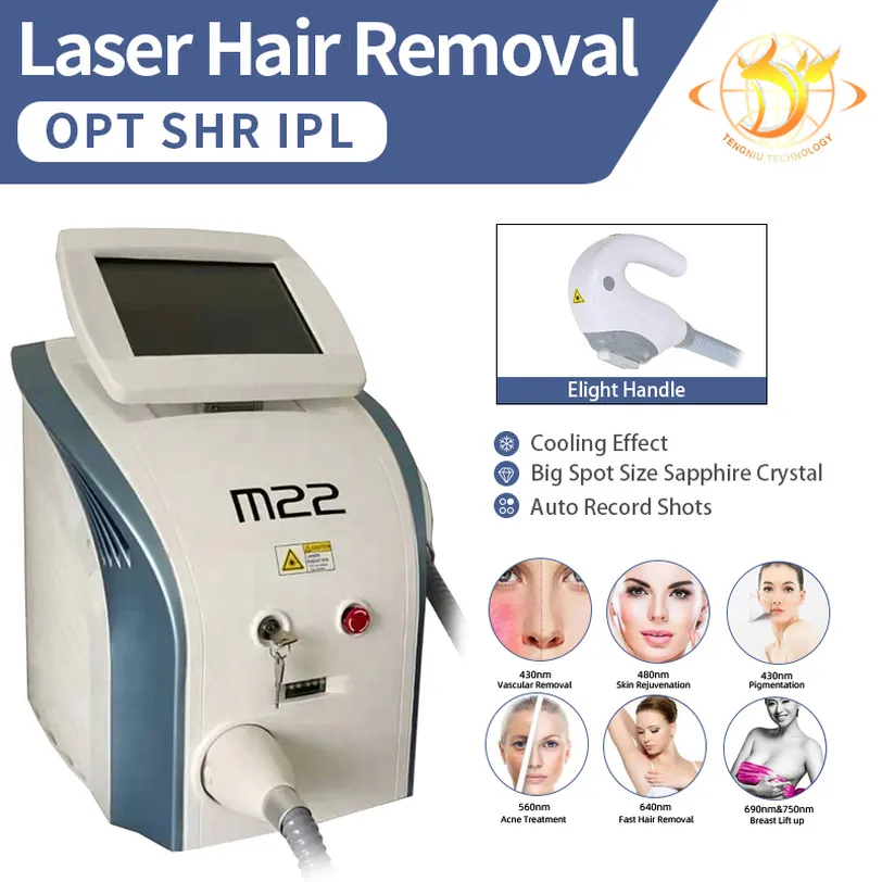 Slankmachine Portable HR Opt IPL Laser Heren Machine 7 Filters Elight Skin Herjuvening Vasculaire verwijdering Geen bijwerkingen