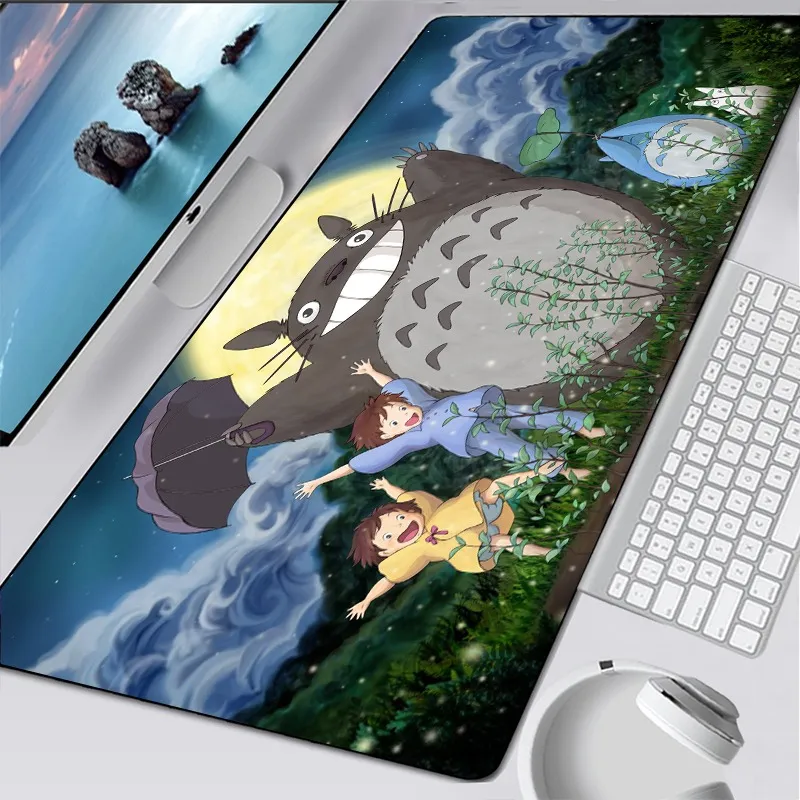 MANGA Totoro Mouse Pad Tappetino per mouse Tappeto Laptop Big Padmouse Notbook Computer Gaming Mousepad Gamer Gioca a Manga Mats per Csgo LOL