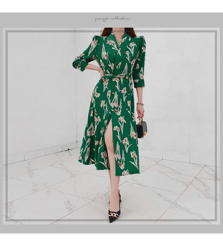 green emerald velvet dress Zara Women's Floral Print Maxi Shift Dress | UK10-12
