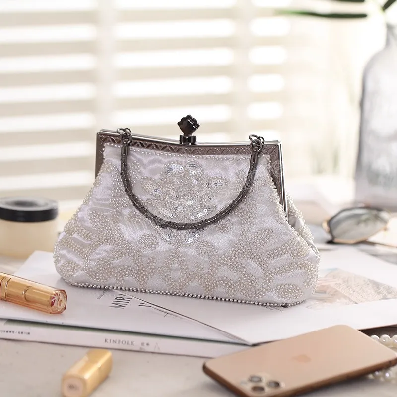 SPARKLY SEQUIN BAG Hobo Bag Vintage Style Commuting Bag for Women (Black)  $25.29 - PicClick AU