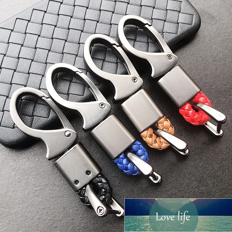 Anti-verloren auto sleutelhanger lederen bradied hoefijzer gesp sleutelhanger auto voertuig hanger mannen vrouwen paar sleutelhanger accessoires cadeau fabriek prijs expert ontwerp