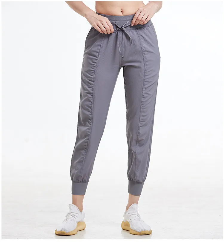 1074 Palestra Sport Relaxed Lady Pantaloni da yoga larghi Pantaloni da allenamento da donna con tasca Pantaloni da pista Fitness Abbigliamento sportivo da donna per palestra da donna