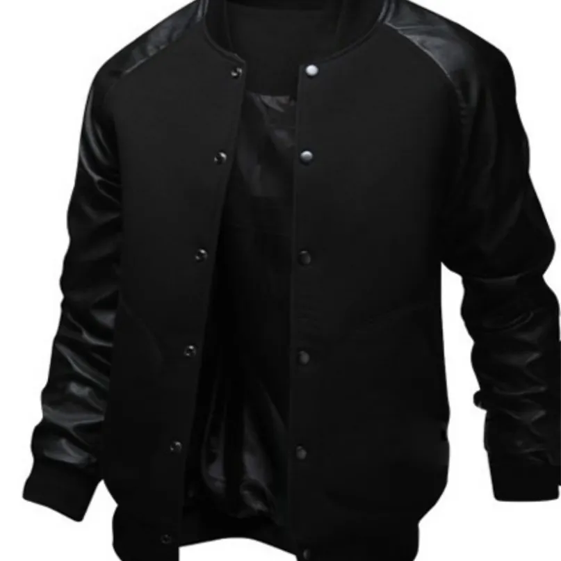 Zogaa hombres chaqueta grande bolsillo delgado hip hop béisbol abrigo casual de manga larga color puro para hombre rompevientos s 211025