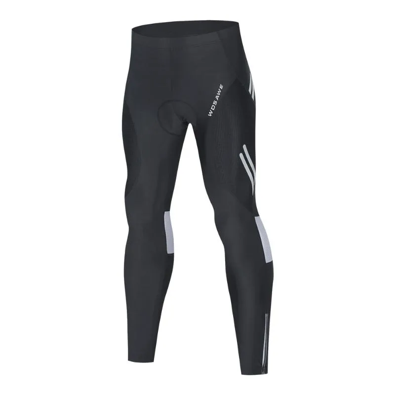 Pantalones de carreras Ciclismo para hombres con medias de gel en 3D Talillos MTB Babero MTB Babero Downhill Bicycle pantalones