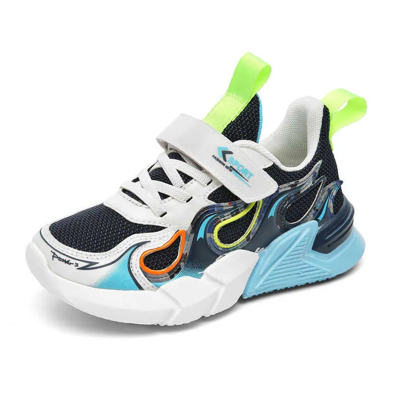 Spor çocuk ayakkabı çocuklar için sneakers kızlar rahat ayakkabılar erkek sneakers nefes örgü tpr kauçuk nefes ışıklı moda g1025