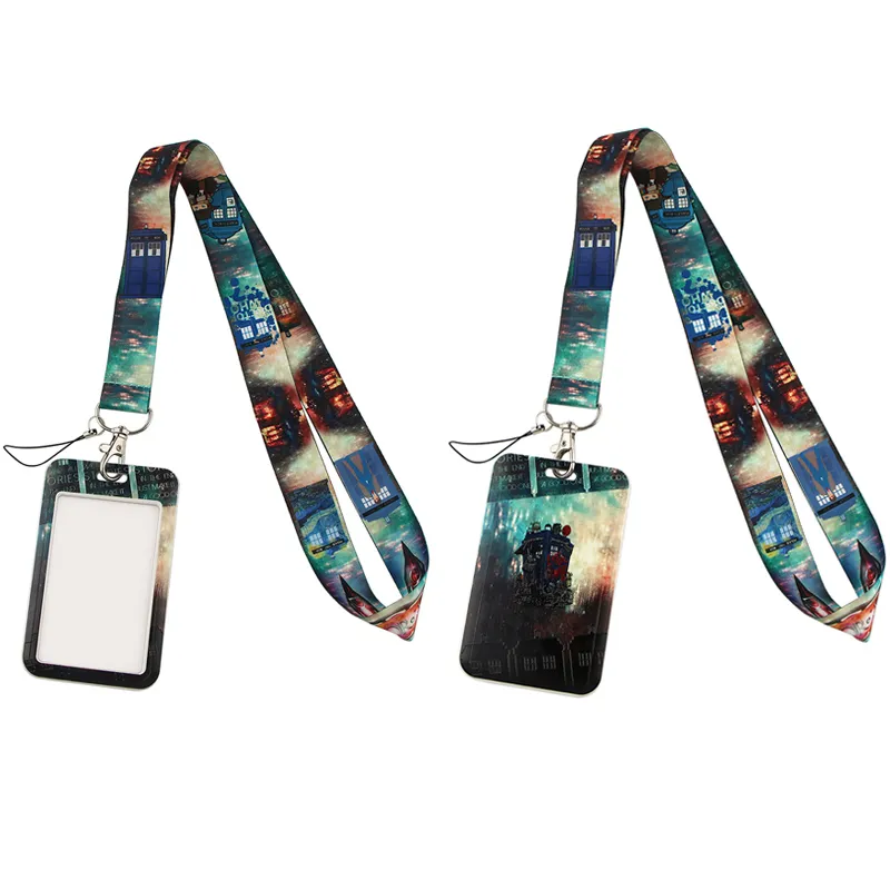 20pcs/lot J2204 Movie ID Bus Holder Staff Card With Lanyard