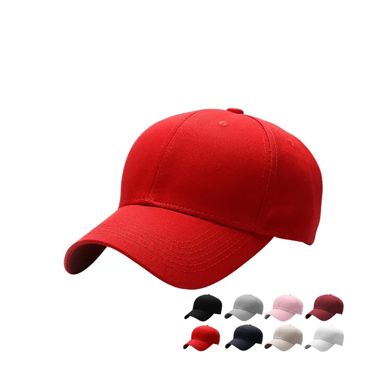 Baseball cap Koreaanse versie van heren en dames hoed borduurwerk aangepaste effen kleur caps petten
