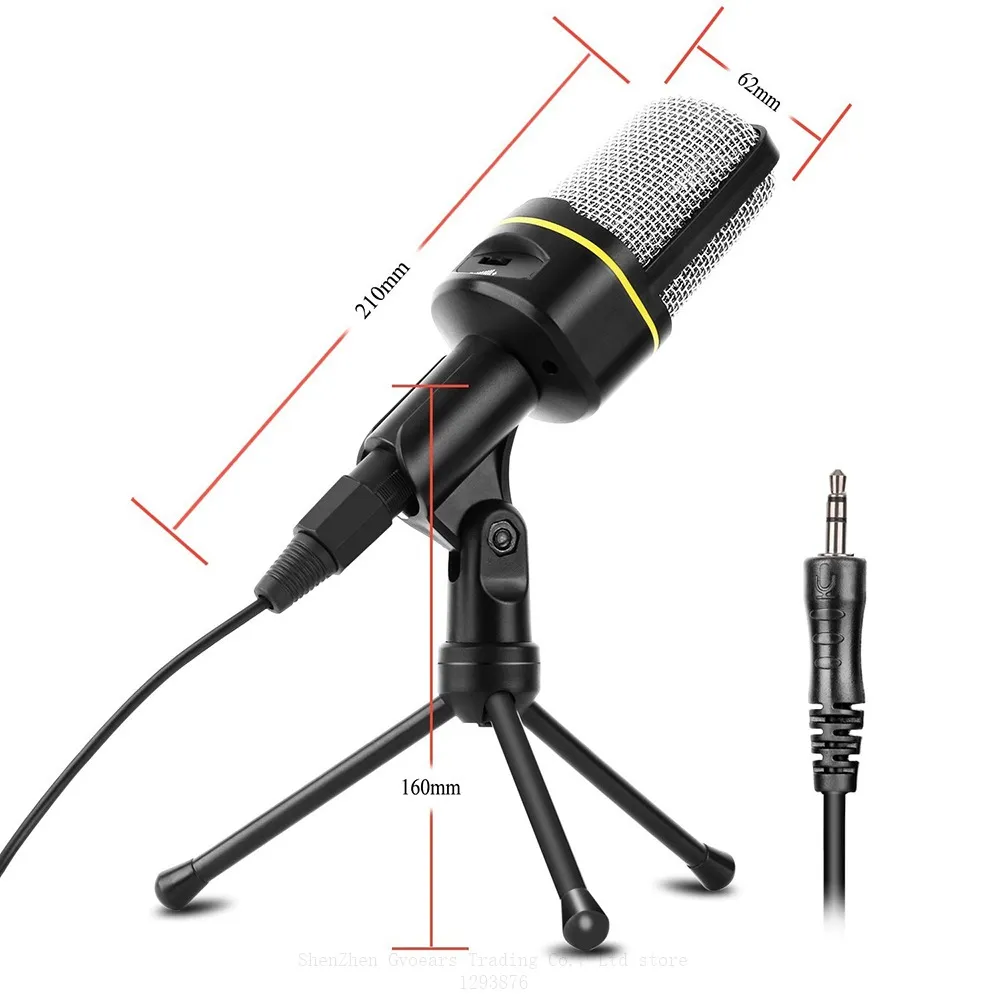 SF 920 Компьютерный Микрофон Pofessional 3.5mm Wired Handheld Microphone С  Подставкой Для Телефона Запись PC Chat MSN Skype От 1 531 руб. | DHgate