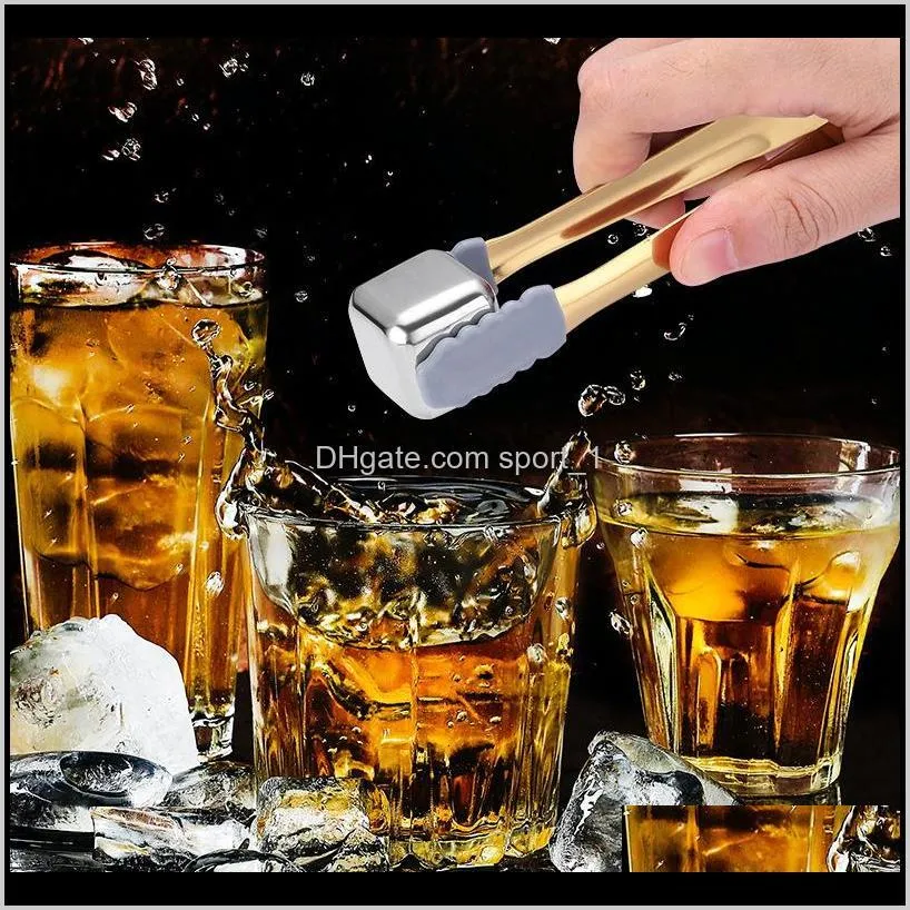 food tong stainless steel ice tongs small sugar tongs cubic sugar nip mini serving tong non slip silicone head 5inch kd1912