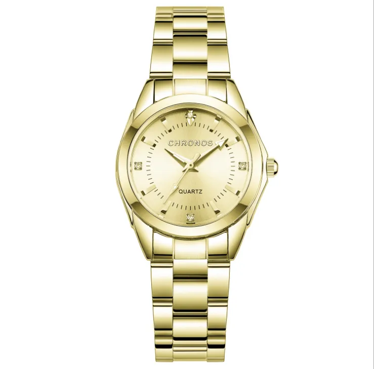 Chronos Brand Wristwatches Original Quartz Movement cwp Thin Dial Fashionable Womens Watch Crystal Diamond Stainless Steel Hardlex Luxury Gold Ladies Watches