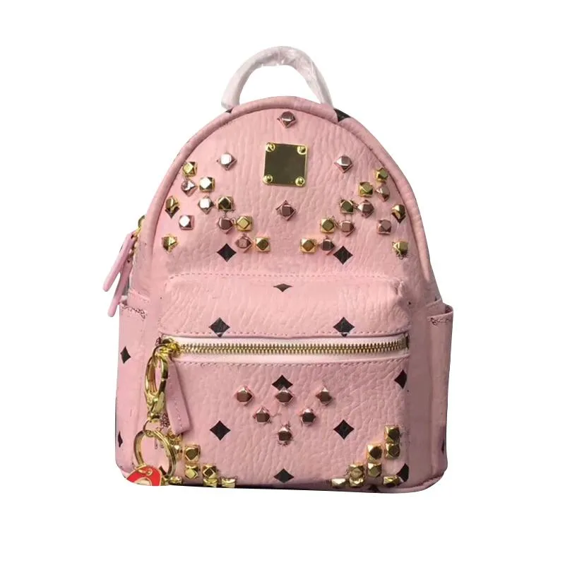 Mochila Alemana 100c Mochilas Con Remaches De Moda Para Mujer Moda