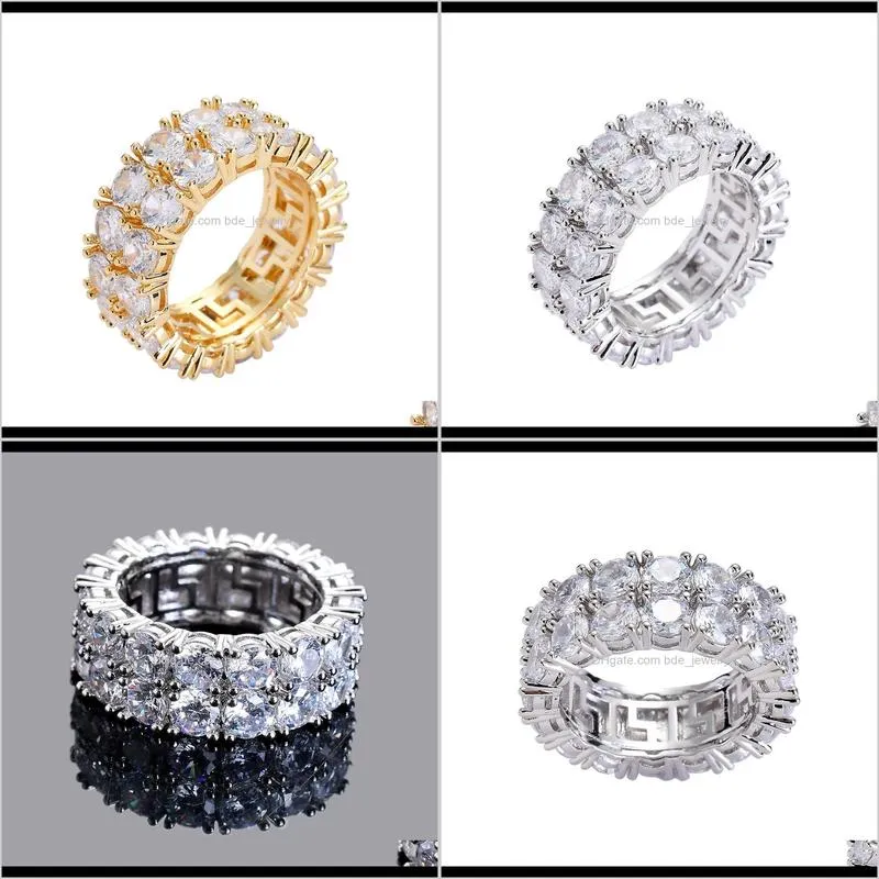 men`s bling hip hop iced out gold color stone rhinestone cz size 7-11 mens fashion finger ring