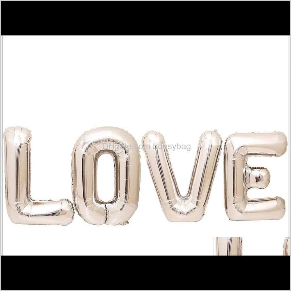 thin letter aluminum foil balloon love gold silver champagne gold foil balloon. the scene of the proposal. wedding
