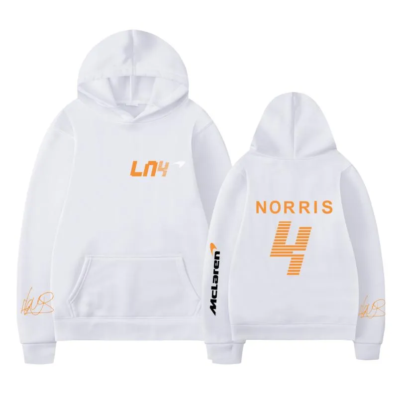 Heren Hoodies Sweatshirts McLaren Team Racing Fans Winter Formula One R Lando Norris Hoodie Heren Dameskleding F1 Hoodie Logo Heren/Dames MTWG LCER