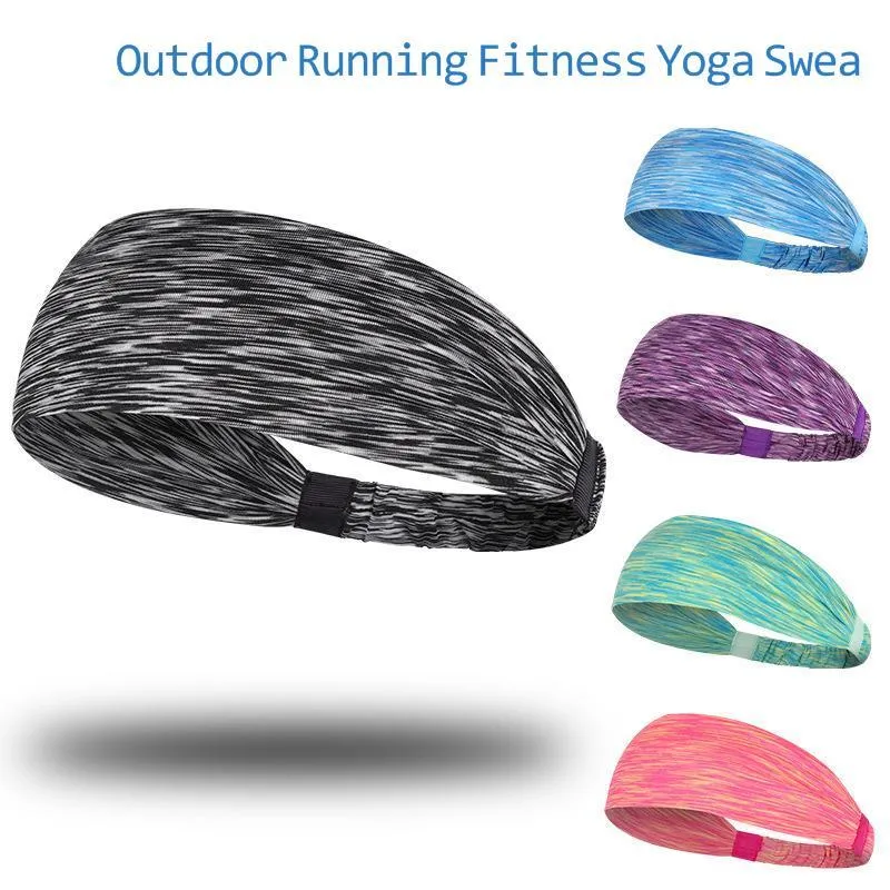 Quicky seco confete esporte suor de suor headband unisex yoga ginásio de ginásio largamente envoltório cabelo elástico envoltórios ao ar livre running faixa de faixa de faixa de fita headwear L729O78