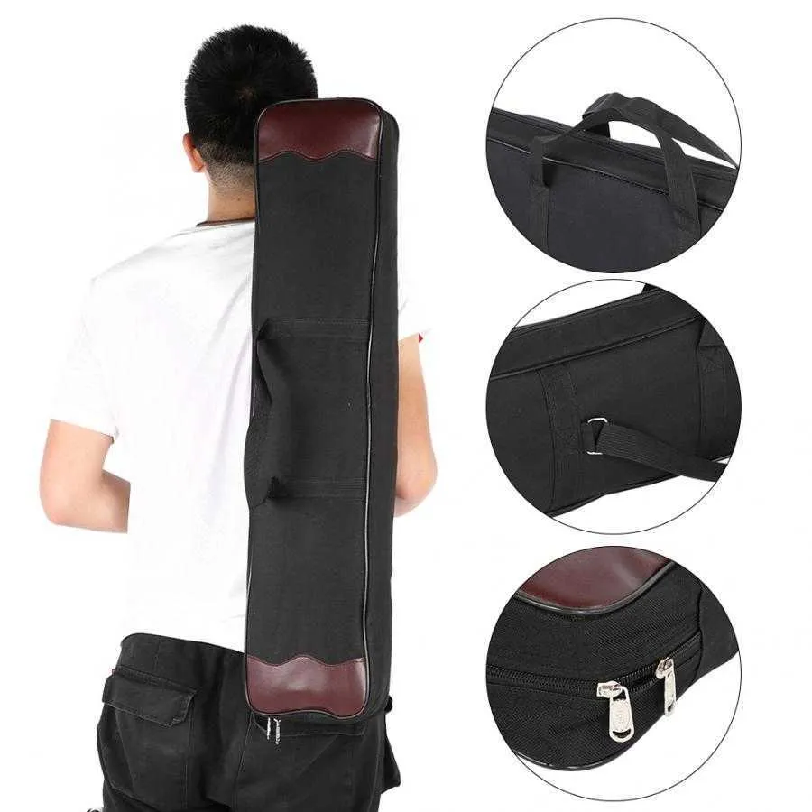 Boogschieten jacht canvas samenstelling boog tas houder draagtas opslag handtas met verstelbare schouderbanden Q0721