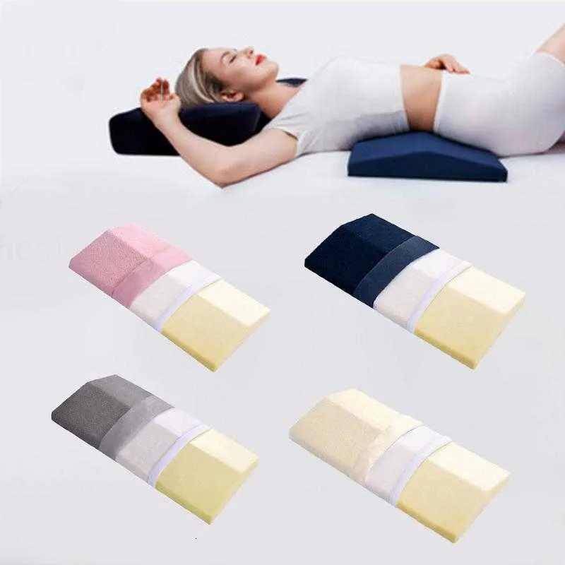 Memory Cotton Waist Back Cushion Pillow Lumbar Sleep Pad Waist Pregnant Woman Lumbar Pillow Leg Pillows Cotton Back Cushion SH190925