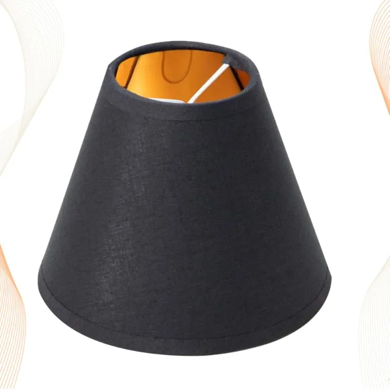 Lâmpada Coberturas de Pano Bolha Tipo Shade Simples Lampshade Capa de Teto Acessório para Casa (Preto)