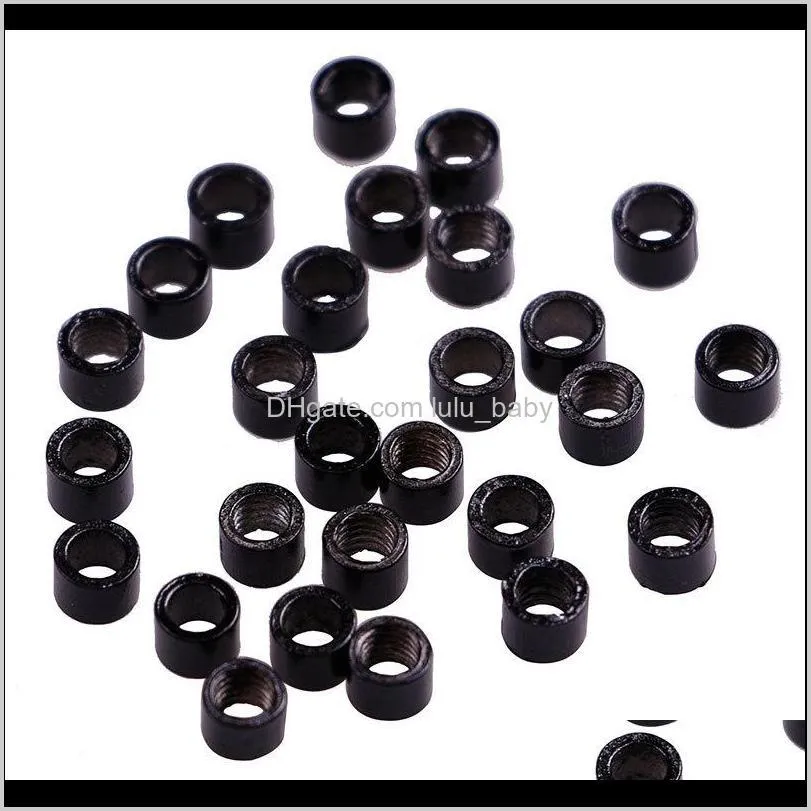 z&f micro nano rings/links/beads hair beads silicone micro rings links for extensions extended (4.0mm*2.7mm*3.0mm ) 1jar=1000pcs